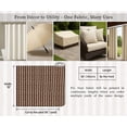 thumbnail image 6 of Soimoi Printed Waterproof Taffeta Fabric - Brown Stripe Theme | 56" Wide | For Outdoor Cushions, Awnings, Table Covers & Upholstery Projects, 6 of 7