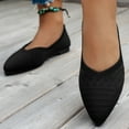 thumbnail image 5 of Mqqzkk Women's Pointed Toe Shoes Comfortable Dress Flats Lightweight Mesh Knitted Breathable Flat Shoes, 5 of 8