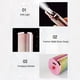 thumbnail image 5 of Novedoso depilador facial portátil con diseño de lápiz labial, recargable USB, ideal para cejas y vello facial, herramienta 2 en 1 con cabezal redondo seguro y extraíble. Color rosa degradado,, 5 of 6