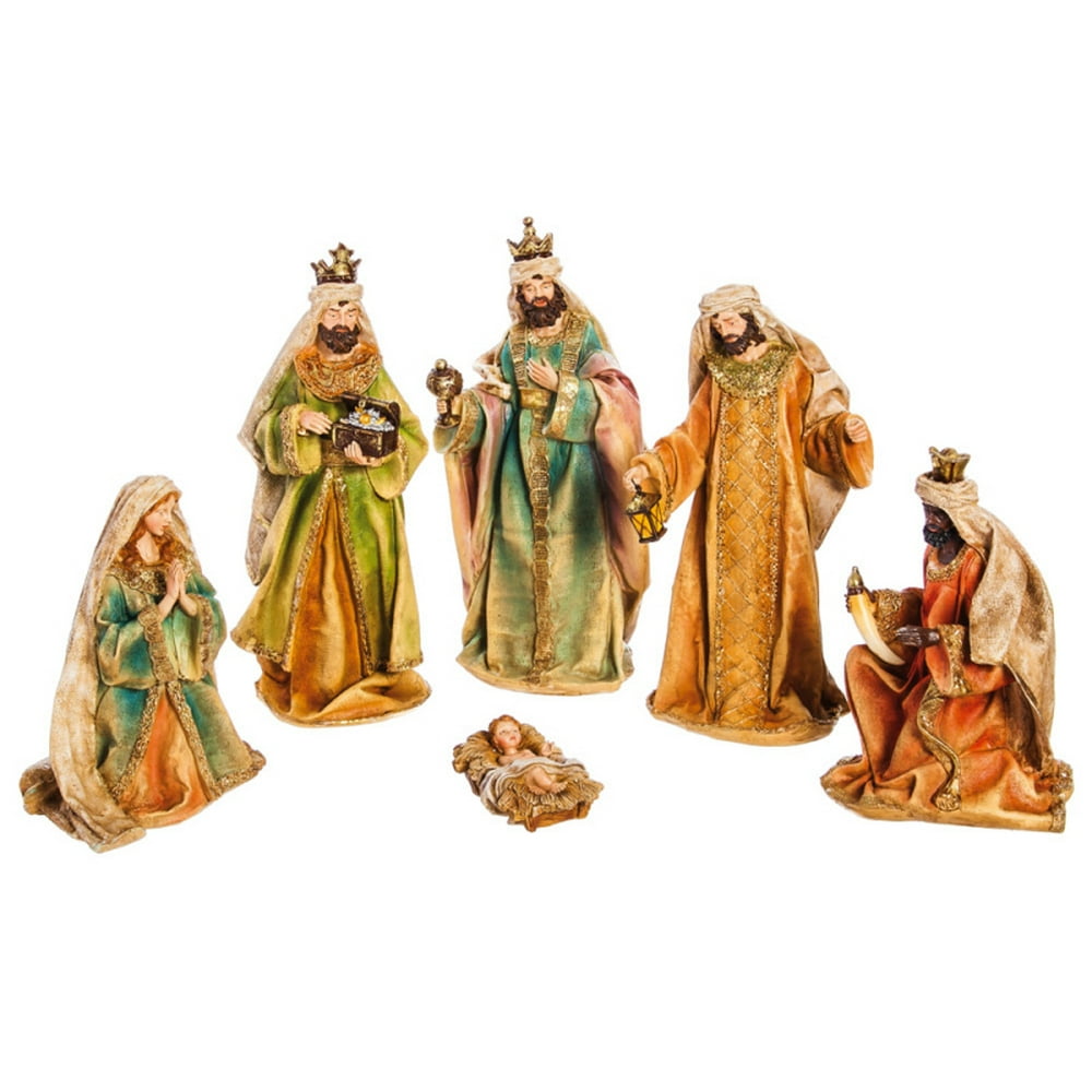 Gold Adorned Nativity, Set of 6