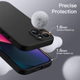 thumbnail image 6 of JETech Magnetic Silicone Case for iPhone 13 6.1-Inch, Compatible with MagSafe, Silky-Soft Touch Phone Cover with Camera Lens Full Protection (Black), 6 of 6