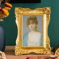 thumbnail image 5 of Antique Photo Frame Resin Decorative Photo Holder Arts Portrait Gold Rectangle, 5 of 6