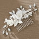 thumbnail image 1 of Peineta para el pelo de boda, peine lateral pequeño plateado, pieza para el pelo de novia de cristal azul, joyería para el pelo, accesorios para el pelo de novia para mujeres y niñas, 1 of 5