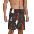 thumbnail image 2 of Easygdp Cute Christmas Gnomes Men's Short Pajama Pants, Sleep Shorts, Household Pants, Casual Pants with Pockets - 3X-Large, 2 of 9
