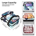 thumbnail image 3 of Peace Dove Double Layered Insulated and Refrigerated Lunch Bag with Two Compartments and Large Capacity - 7.1x11.4x16.1 Inches - Hand Carry Meal Bag, 3 of 6