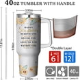thumbnail image 2 of 40 Oz Tumbler with Handle and Straw, Double Wall Coffee Travel Mug Spill Proof Leak Proof, Reusable Insulated Water Bottle 40 Oz, Stainless Steel Cup with Handle and Straw Gifts for Women, 2 of 3