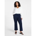 thumbnail image 2 of Time and Tru Women's Cropped Flare Pants, 26" Inseam, Size XS-XXXL, 2 of 6