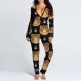 thumbnail image 3 of Utoimkio Button Down Onesie Pajamas for Women One Piece Long Sleeve Pajamas for Women Thermal Underwear Union Suit Sleepwear Jumpsuit S-XXXL, 3 of 8