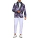 thumbnail image 2 of CHAQUETA DE TRAJE CON SOLAPA DE UN BOTÓN PARA HOMBRE INSPIRAR CHIC, IMPRESIÓN DE FLORES, MORADO Y NEGRO, 2 of 5