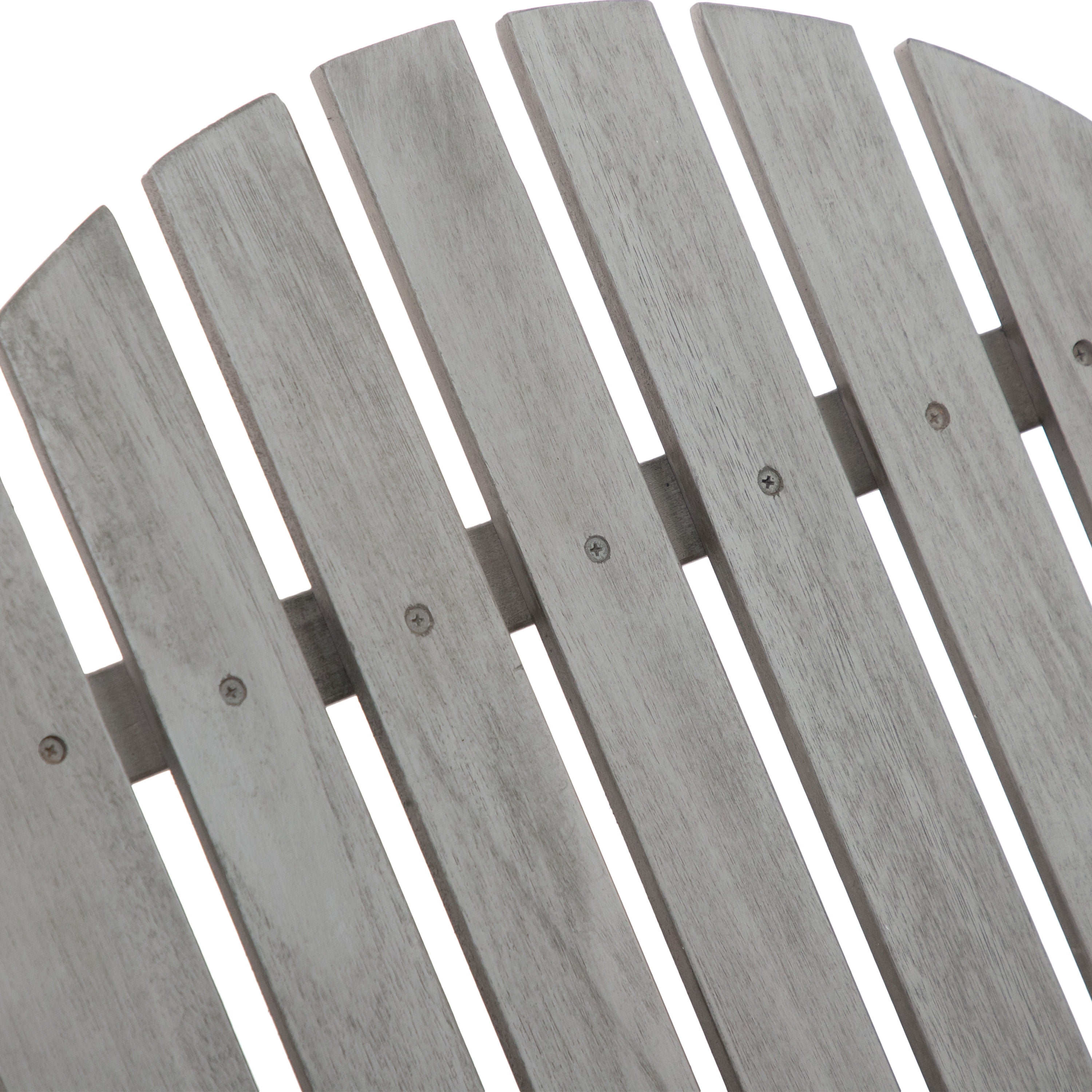 Furniture of America Taylor Wood Foldable Patio Adirondack Chair, Gray