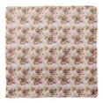 thumbnail image 4 of Bimba Brown Rose Floral Pure Silk Printed Head Bandanas Summer Neck Wrap Scarf 40 x 80 Inches, 4 of 6