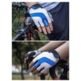 thumbnail image 2 of 1 Pair Of Breathable Lycra Fabric Unisex Cycling Gloves Road Bicycle Half Finger GloveS He Qiyong unisex, 2 of 2
