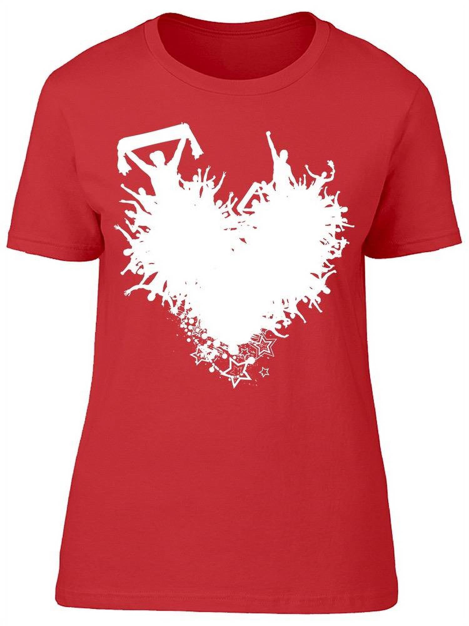 Lime Green and Neon Pink Heart to Cheer Shirt 