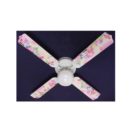 S Pink My Little Pony Print Blades 42in Ceiling Fan Light Kit S Pink My Little Pony Print Blades 42in Ceiling Fan Light Kit