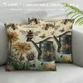 thumbnail image 3 of Creowell Queen Bee&nbsp;Throw Pillow Covers Jarding De Fleurs Decorative Pillow Rustic Farmhouse Pillow Case Butterfly&nbsp;Cushion Cover for Home Bedroom (Bee), 3 of 5