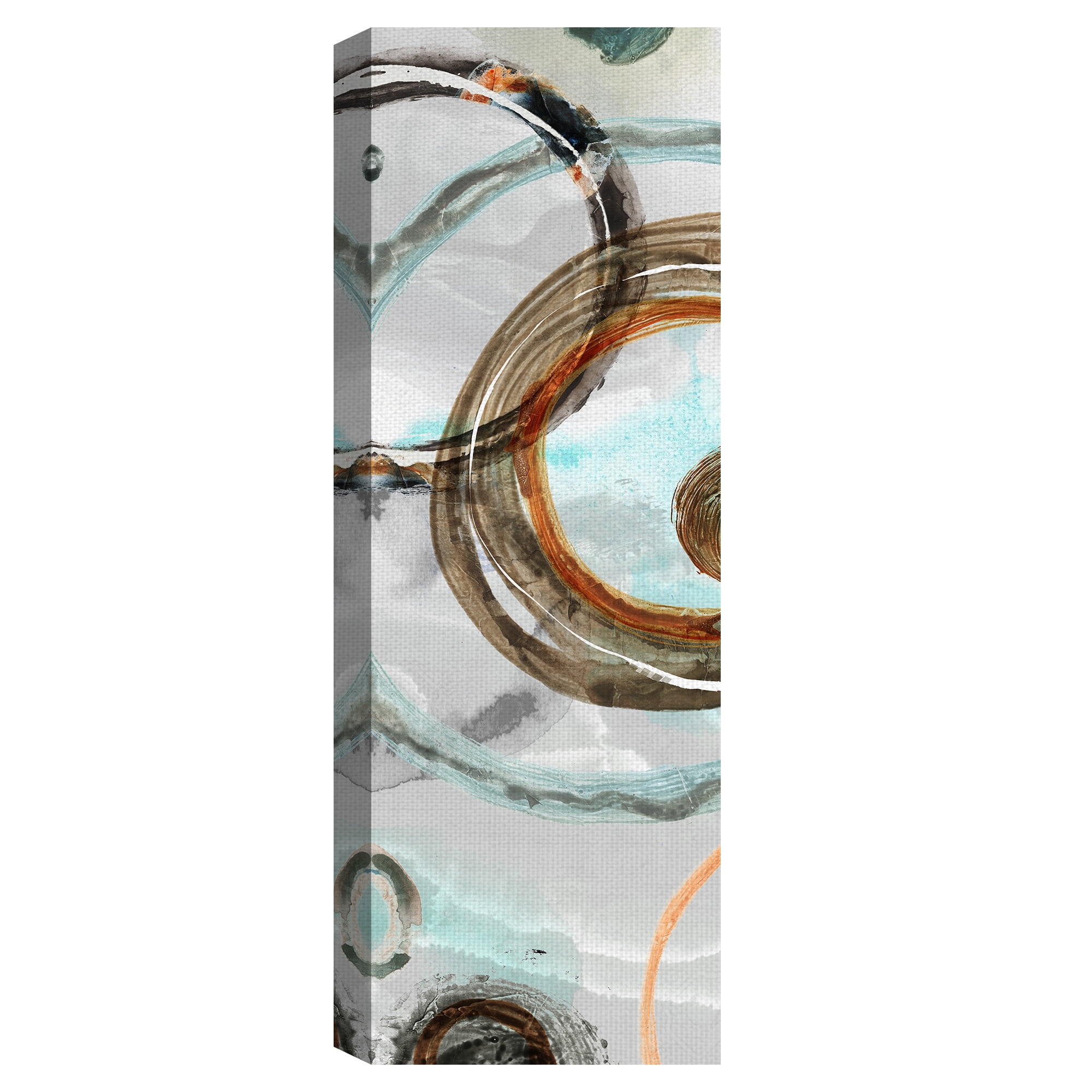 Masterpiece Art Gallery Abstract Circles II by Willowbrook Fine Art Canvas Art Pring 16" x 48"