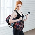 thumbnail image 6 of BZSMCE Bucket Sports Bag Creative Floral Love Mosaic Pattern Casual Simple Bag, 6 of 6