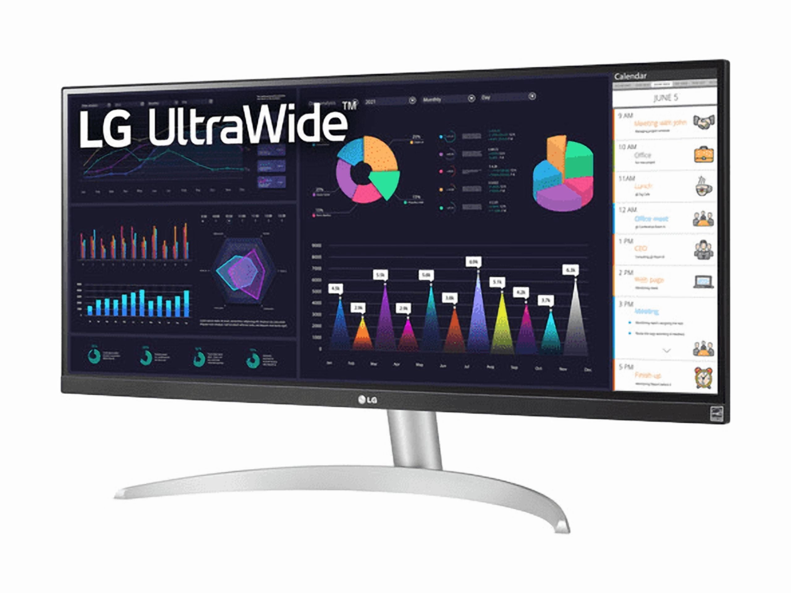 LG 29" 1080P IPS FreeSync Computer Monitor, White, 29BQ650-W