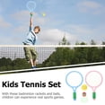 thumbnail image 4 of WEAVILUX Plastic Badminton Racket 1 Set for Kids Toys with Round Head Design, 4 of 5