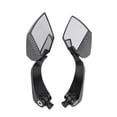 thumbnail image 2 of Espejo de motocicleta - 1 par de espejo retrovisor lateral de diamante universal para motocicleta para scooter de bicicleta de calle, 2 of 5