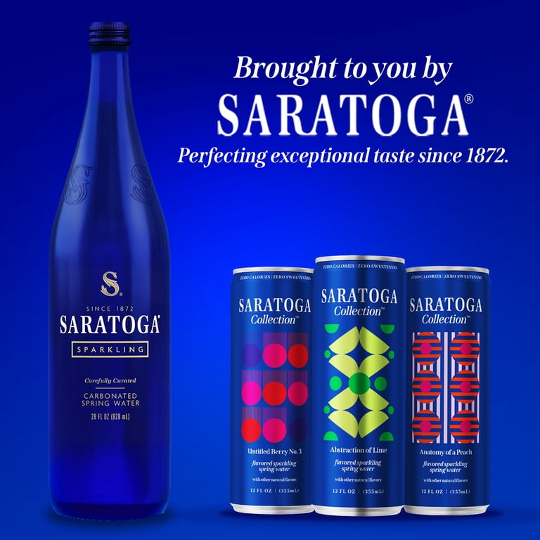 Saratoga Collection, Peach Flavored Sparkling Water, Anatomy of a