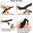 thumbnail image 7 of Black Braided Cable Management Sleeves Wire Loom Tubing Cord Protector Self-Wrapping, 7 of 7