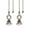 Clear, variant on Yihuala Bronze Pendant Necklace Antique Bronze And Crystal Pendants Fan Chain Extender Decorative Lamp Pendants