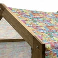 thumbnail image 5 of City Pet House, Colorful Town Design Ornamental Winter Holiday Christmas Time Architecture Pattern, Outdoor & Indoor Portable Dog Kennel with Pillow and Cover, 5 Sizes, Multicolor, by Ambesonne, 5 of 5