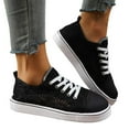 thumbnail image 5 of Summer Tennis Shoes for Women,Womens Casual Breathable Mesh Lace Canvas Shoes,White Sneakers with Embroidery Flower, 5 of 9
