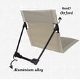 thumbnail image 6 of LUVCMFT Folding Outdoor Recliner, Patio Lounge Chair, Portable Camping Chairs, Ultralight Canvas Seat, Beach Chair, Coffee, 6 of 8