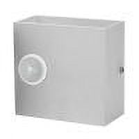 Luz de pared LED moderna con sensor de movimiento PIR para interiores y exteriores (lámpara blanca cálida)