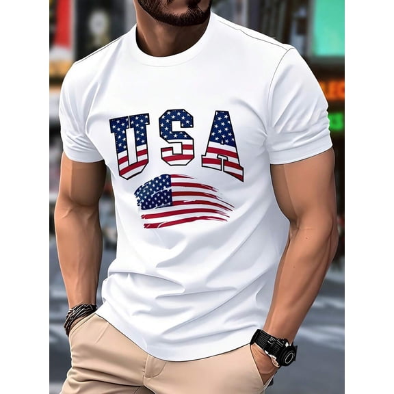 Men'S Casual Fashion Print T-Shirt