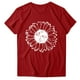 thumbnail image 5 of ICHUANYI Clearance Women's Fashion Print Short Sleeve T-shirt Tops Casual Loose Blouse Tops(Red, L) ICHUANYI WER2023081012598, 5 of 8