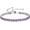 02-Amethyst, variant on Women's Sterling Silver August Birthstone Tennis Peridot Bracelet with Classic Bolo Adjustable Chain, Birthday Fine Jewelry Gifts