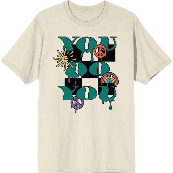 You Do You Adult Natural Crew Neck Short Sleee Tee-XXL