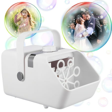 

DIPVSLUNE Kids Bubble Machine Wedding Bubbles Portable Outdoor Blower Can Work with Power Bank