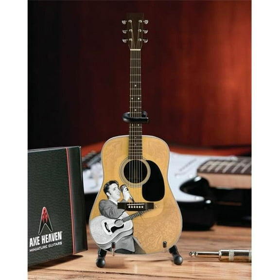 AXE HEAVEN Licensed Elvis Presley '55 Tribute Acoustic Mini Guitar Replica (EP-360)