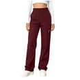 thumbnail image 2 of Mifsaly Womens Cargo Hiking Pants High Waisted Lightweight Quick-Dry Athletic Joggers with Zipper Pockets Relaxed Fit Gym Outdoor Workout Outfits Wine,XL, 2 of 7