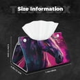 thumbnail image 5 of Xecao Watercolor Painting White Horse Print Tissue Box Cover,Modern PVC Leather Square Tissue Box Holder for Creative Decorative, 5 of 7