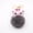 Dark gray, variant on Cute pig pom-pom keychain bag accessory pendant