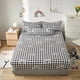thumbnail image 1 of Fitted Sheet With Elastic Band Plaid Polygon Pattern Gothic Bedding Sheets Luxury Bedspreads For Double Bed 180x200cm, 1 of 2