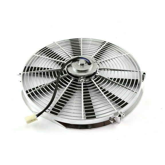 Speedmaster PCE185.1012 16" Reversable 12V Radiator Electric Thermo Fan Chrome