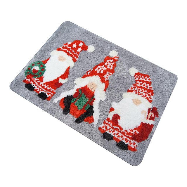 Birdeem Christmas Decoration Bathroom Rug Welcome Mat Non-Slip Washable Bathtub Rug Bathroom Bathtub Kitchen Rug Decoration