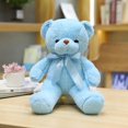 thumbnail image 1 of Wedding Plush Bear Doll With Bowtie Ribbon Scarf Stuffed Animal Toy For Grab Machine, 1 of 6