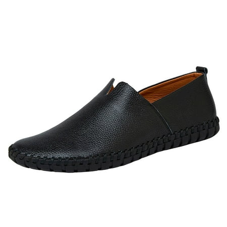 XDDST Slip On Shoes Men s Slip On Loafers Fashion Breathable Flat Loafers Comfortable Slip Soft Sole Walking Driving Shoes