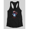 thumbnail image 3 of July  4Th Independence Racerback Tank Women -Image by Shutterstock, Female Large, 3 of 4