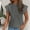 Gray, variant on Njoeus Women's Tops Dressy Casual Cap Sleeve T-Shirt Summer Mock Neck Business Basic Tunic Top Blouse S-XXL