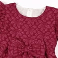 thumbnail image 4 of WEAIXIMIUNG Robes pour Invité de Mariage Enfants Filles Imprimés Manches Courtes Fête Style Cour Vêtements, 4 of 5