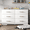 White, variant on Canddidliike Dresser for Bedroom 6 Drawers Dresser Chest of Drawer Bedroom Furniture, Black Dresser
