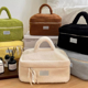 thumbnail image 2 of Bolsa de cosméticos de invierno de lana de cordero, bonita bolsa de almacenamiento de cosméticos portátil de gran capacidad y aspecto elegante, bolsa de almacenamiento portátil, 2 of 6